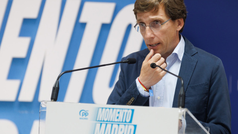 El alcalde de Madrid, y candidato del PP para la reelección, José Luis Martínez Almeida. El alcalde de Madrid, y candidato del PP para la reelección, José Luis Martínez Almeida.