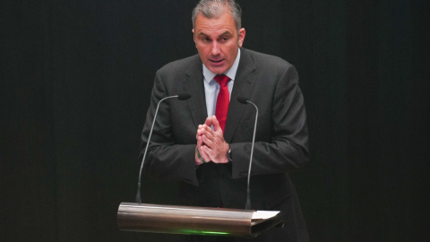 25/04/2023 - El portavoz de Vox, Javier Ortega Smith durante su intervención en el último pleno ordinario de esta legislatura del ayuntamiento de Madrid este martes. 25/04/2023 - El portavoz de Vox, Javier Ortega Smith durante su intervención en el último pleno ordinario de esta legislatura del ayuntamiento de Madrid este martes.