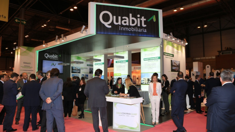 El stand de Quabit en el Salin Inmobiliario de Madrid El stand de Quabit en el Salin Inmobiliario de Madrid