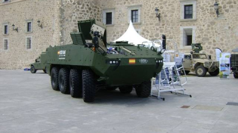 Un vehículo blindado VCR 8x8.