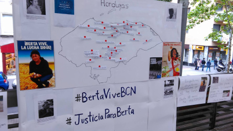 Imagen del evento de este sábado en apoyo a Zúñiga Cáceres. L. SAFONT