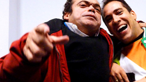 Esejambo, con El Langui, cantante de La Excepción. Esejambo, con El Langui, cantante de La Excepción.