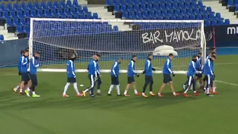El C.D Leganés prepara el partido contra el Real Madrid El C.D Leganés prepara el partido contra el Real Madrid