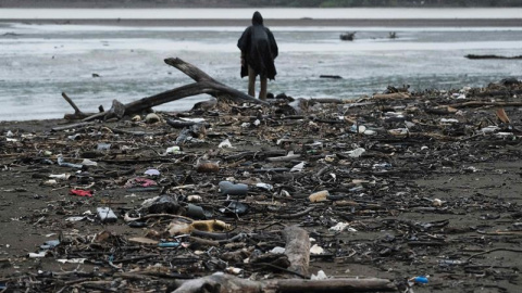 Vista de los alrededores del río Tárcoles, uno de los más contaminados de Centroamérica y que colinda con el bosque húmedo del parque Nacional Carara, el 25 de mayo de 2019, en el pacífico central de Costa Rica. Costa Rica presentó este lun Vista de los alrededores del río Tárcoles, uno de los más contaminados de Centroamérica y que colinda con el bosque húmedo del parque Nacional Carara, el 25 de mayo de 2019, en el pacífico central de Costa Rica. Costa Rica presentó este lun