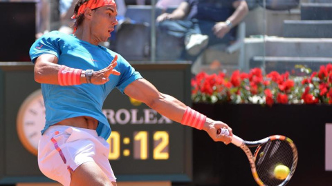 Rafa Nadal durante su encuentro contra Marsel Ilhan. /EFE Rafa Nadal durante su encuentro contra Marsel Ilhan. /EFE