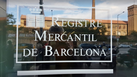 Detalle del Registro Mercantil de Barcelona. Detalle del Registro Mercantil de Barcelona.