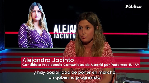 Alejandra Jacinto: "Un gobierno progresista en Madrid tiene que tener la entereza para revertir 30 años del PP" Alejandra Jacinto: "Un gobierno progresista en Madrid tiene que tener la entereza para revertir 30 años del PP"