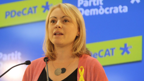 La portaveu del PDECat, Maria Senserrich, a la seu del partit, @PDemocratacat La portaveu del PDECat, Maria Senserrich, a la seu del partit, @PDemocratacat