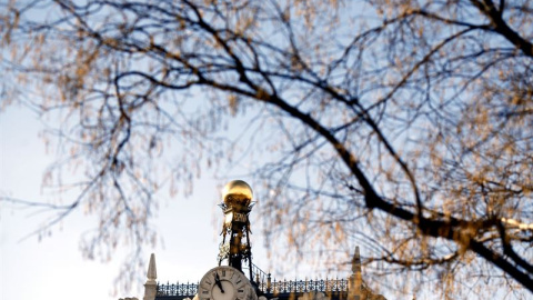 Detalle de la fachada del Banco de España. E.P. Detalle de la fachada del Banco de España. E.P.