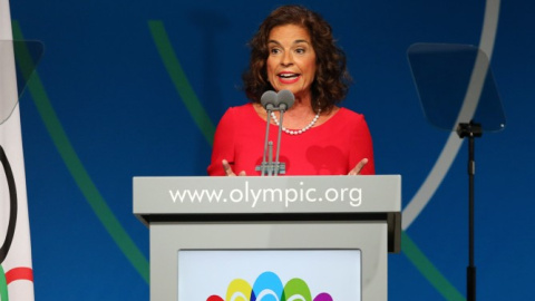 Ana Botella, ex alcaldesa de Madrid, durante su discurso para la candidatura de Madrid 2020. EFE Ana Botella, ex alcaldesa de Madrid, durante su discurso para la candidatura de Madrid 2020. EFE