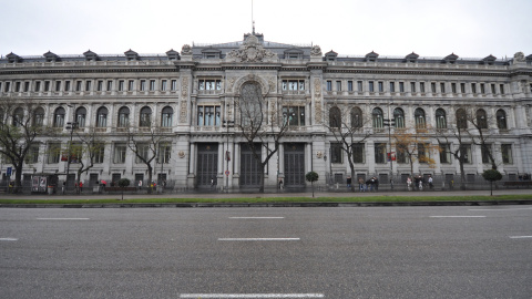 El edificio del Banco de España, en la madrileña calle de Alcalá. El edificio del Banco de España, en la madrileña calle de Alcalá.