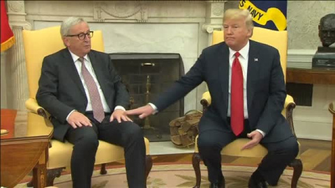 Tregua en la guerra comercial entre Estados Unidos y la Unión Europea tras la visita de Juncker a Washington Tregua en la guerra comercial entre Estados Unidos y la Unión Europea tras la visita de Juncker a Washington