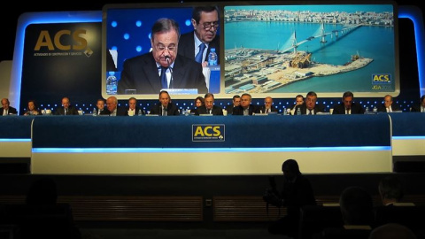 Florentino Pérez, en la junta de accionistas de ACS. E.P. Florentino Pérez, en la junta de accionistas de ACS. E.P.