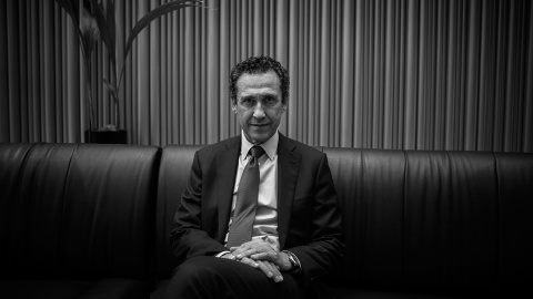 Jorge Valdano, en un momento de la entrevista. REPORTAJE FOTOGRÁFICO: JAIRO VARGAS Jorge Valdano, en un momento de la entrevista. REPORTAJE FOTOGRÁFICO: JAIRO VARGAS