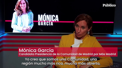 Mónica García: "Madrid es una comunidad mucho más abierta y empática de lo que representa Ayuso" Mónica García: "Madrid es una comunidad mucho más abierta y empática de lo que representa Ayuso"