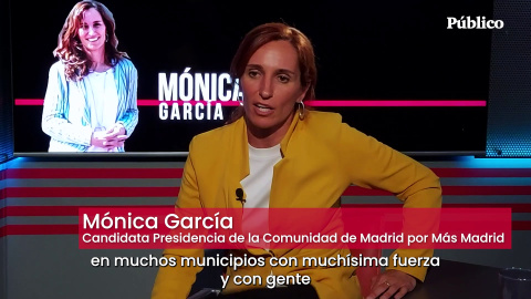 Mónica García: "Habrá dos papeletas, una para elegir a Ayuso y otra con políticas verdes, feministas y de justicia social" Mónica García: "Habrá dos papeletas, una para elegir a Ayuso y otra con políticas verdes, feministas y de justicia social"