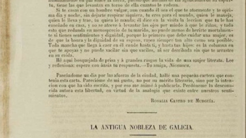 13/6/22 "Carta a Eduarda", de Rosalía de Castro 13/6/22 "Carta a Eduarda", de Rosalía de Castro