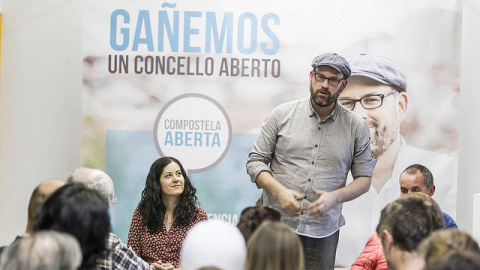 Martiño Noriega, durante un acto de Compostela Aberta en Santiago.