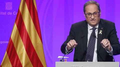 El presidente catalán, Quim Torra. - EFE El presidente catalán, Quim Torra. - EFE