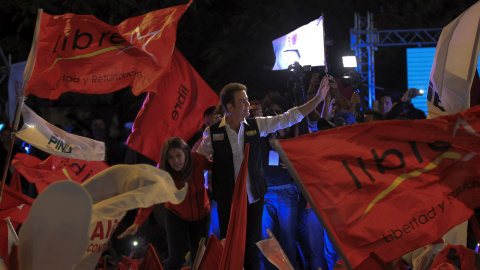 El candidato de la Alianza en las presidenciales hondureñas, Salvador Nasralla, en el cierre de campaña en Tegucigalpa.EFE/Gustavo Amador El candidato de la Alianza en las presidenciales hondureñas, Salvador Nasralla, en el cierre de campaña en Tegucigalpa.EFE/Gustavo Amador