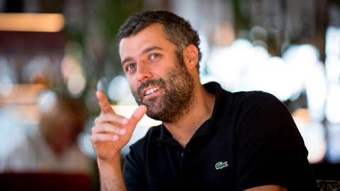 Nacho Carretero, autor de 'Fariña', durante una entrevista con 'Público'. Nacho Carretero, autor de 'Fariña', durante una entrevista con 'Público'.