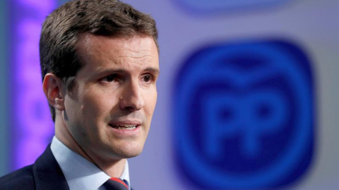 Pablo Casado durante una rueda de prensa | Foto: EFE Pablo Casado durante una rueda de prensa | Foto: EFE
