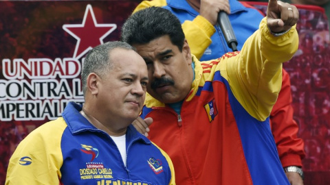 El presidente de Venezuela, Nicolás Maduro, y el presidente de la Asamblea Nacional, Diosdado Cabello. - AFP El presidente de Venezuela, Nicolás Maduro, y el presidente de la Asamblea Nacional, Diosdado Cabello. - AFP