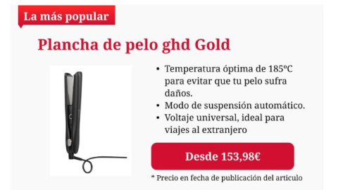 Plancha de pelo ghd Gold