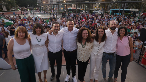 La candidata de 'Por Andalucía' a la Presidencia de la Junta, Inma Nieto, junto a la ministra de Igualdad, Irene Montero, y el titular de Consumo, Alberto Garzón cierran la campaña electoral para los comicios autonómicos del próximo día 19 La candidata de 'Por Andalucía' a la Presidencia de la Junta, Inma Nieto, junto a la ministra de Igualdad, Irene Montero, y el titular de Consumo, Alberto Garzón cierran la campaña electoral para los comicios autonómicos del próximo día 19