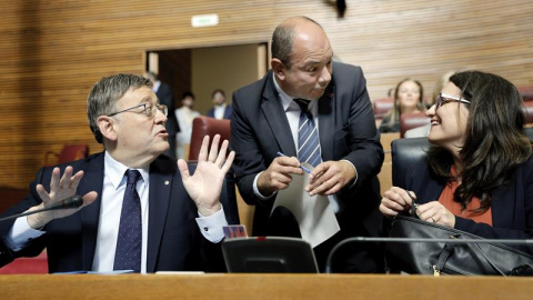 El presidente de la Generalitat Valenciana, Ximo Puig, y la vicepresidenta del Consell, Mónica Oltra, y.- EFE/ Juan Carlos Cárdenas El presidente de la Generalitat Valenciana, Ximo Puig, y la vicepresidenta del Consell, Mónica Oltra, y.- EFE/ Juan Carlos Cárdenas