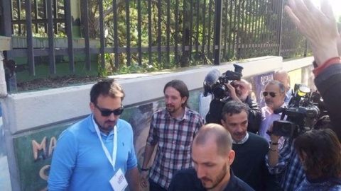 Pablo Iglesias y José Manuel López