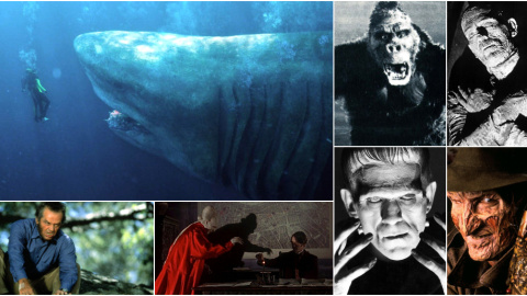 Los monstruos ilustres del cine. Los monstruos ilustres del cine.