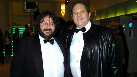 Peter Jackson junto a Harvey Weinstein.