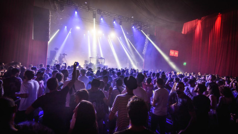 Imagen de archivo de uno de los conciertos del Sónar 2018 Imagen de archivo de uno de los conciertos del Sónar 2018