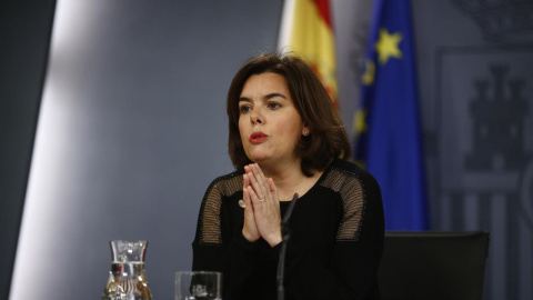La vicepresidenta del Gobierno, Soraya Sáenz de Santamaría, ha asegurado que la debilidad de Pedro Sánchez ha sido una de las grandes dificultades para lograr una gran coalición. EUROPA PRESS La vicepresidenta del Gobierno, Soraya Sáenz de Santamaría, ha asegurado que la debilidad de Pedro Sánchez ha sido una de las grandes dificultades para lograr una gran coalición. EUROPA PRESS