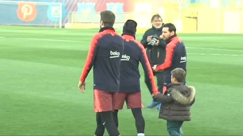 El FC Barcelona prepara el partido contra el Málaga El FC Barcelona prepara el partido contra el Málaga