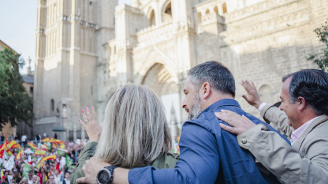 Santiago Abascal durante la clausura el acto de cierre de campaña, a 26 de mayo de 2023, en Toledo. Santiago Abascal durante la clausura el acto de cierre de campaña, a 26 de mayo de 2023, en Toledo.