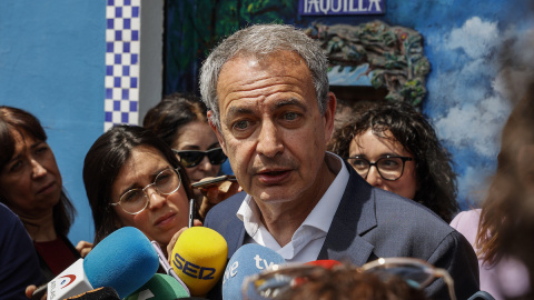 José Luis Rodríguez Zapatero ofrece declaraciones a los medios en el poblado marítimo del Cabañal, a 24 de mayo de 2023, en València. José Luis Rodríguez Zapatero ofrece declaraciones a los medios en el poblado marítimo del Cabañal, a 24 de mayo de 2023, en València.