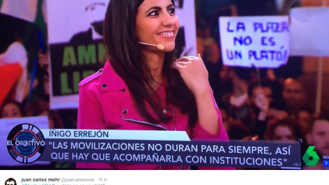 Ana Pastor, en un momento de la emisión.- Ana Pastor, en un momento de la emisión.-