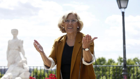 La candidata a la Alcaldía de la capital por Ahora Madrid, Manuela Carmena. EFE/Juan Carlos Hidalgo La candidata a la Alcaldía de la capital por Ahora Madrid, Manuela Carmena. EFE/Juan Carlos Hidalgo