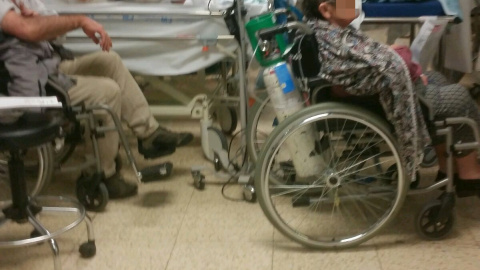Estado de las urgencias del Hospital La Paz este martes.- @UrgenciaLaPaz
