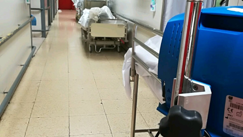 Estado de las urgencias del Hospital La Paz este martes.- @UrgenciaLaPaz