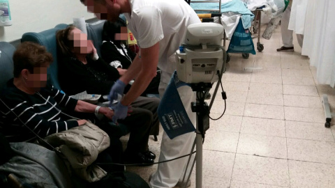Estado de las urgencias del Hospital La Paz este martes.- @UrgenciaLaPaz