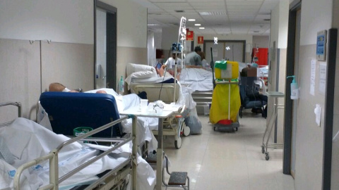 Estado de las urgencias del Hospital La Paz este martes.- @UrgenciaLaPaz