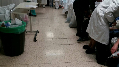 Estado de las urgencias del Hospital La Paz este martes.- @UrgenciaLaPaz