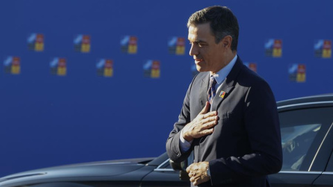 29/06/2022.- El presidente del Gobierno, Pedro Sánchez, a su llegada a la primera jornada de la cumbre de la OTAN en la que se aprobará el nuevo concepto estratégico que marcará las acciones de la Alianza durante los próximos diez años y co 29/06/2022.- El presidente del Gobierno, Pedro Sánchez, a su llegada a la primera jornada de la cumbre de la OTAN en la que se aprobará el nuevo concepto estratégico que marcará las acciones de la Alianza durante los próximos diez años y co