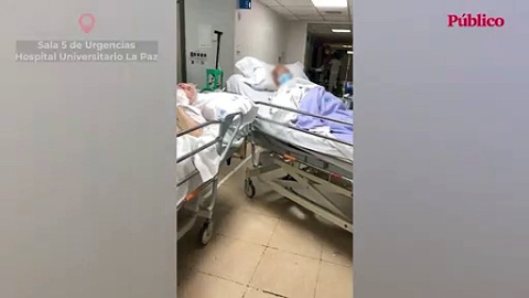 Imágenes que revelan la saturación del Hospital de La Paz: 33 pacientes para 13 camas Imágenes que revelan la saturación del Hospital de La Paz: 33 pacientes para 13 camas