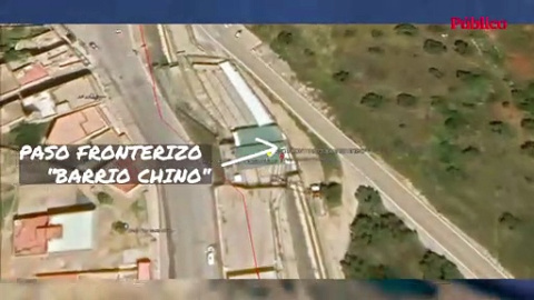 El mapa del lugar donde se hicieron las fotos que prueban que los gendarmes marroquÃ­s cruzaron la frontera