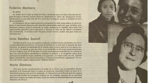 Revista Mujeres Libres, Barcelona, nº 11. Revista Mujeres Libres, Barcelona, nº 11.