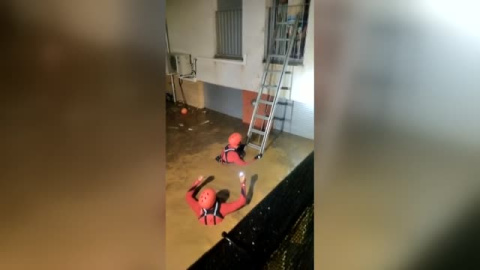 La crecida del río provoca numerosos destrozos en viviendas de Pomar de Cinca, Huesca La crecida del río provoca numerosos destrozos en viviendas de Pomar de Cinca, Huesca